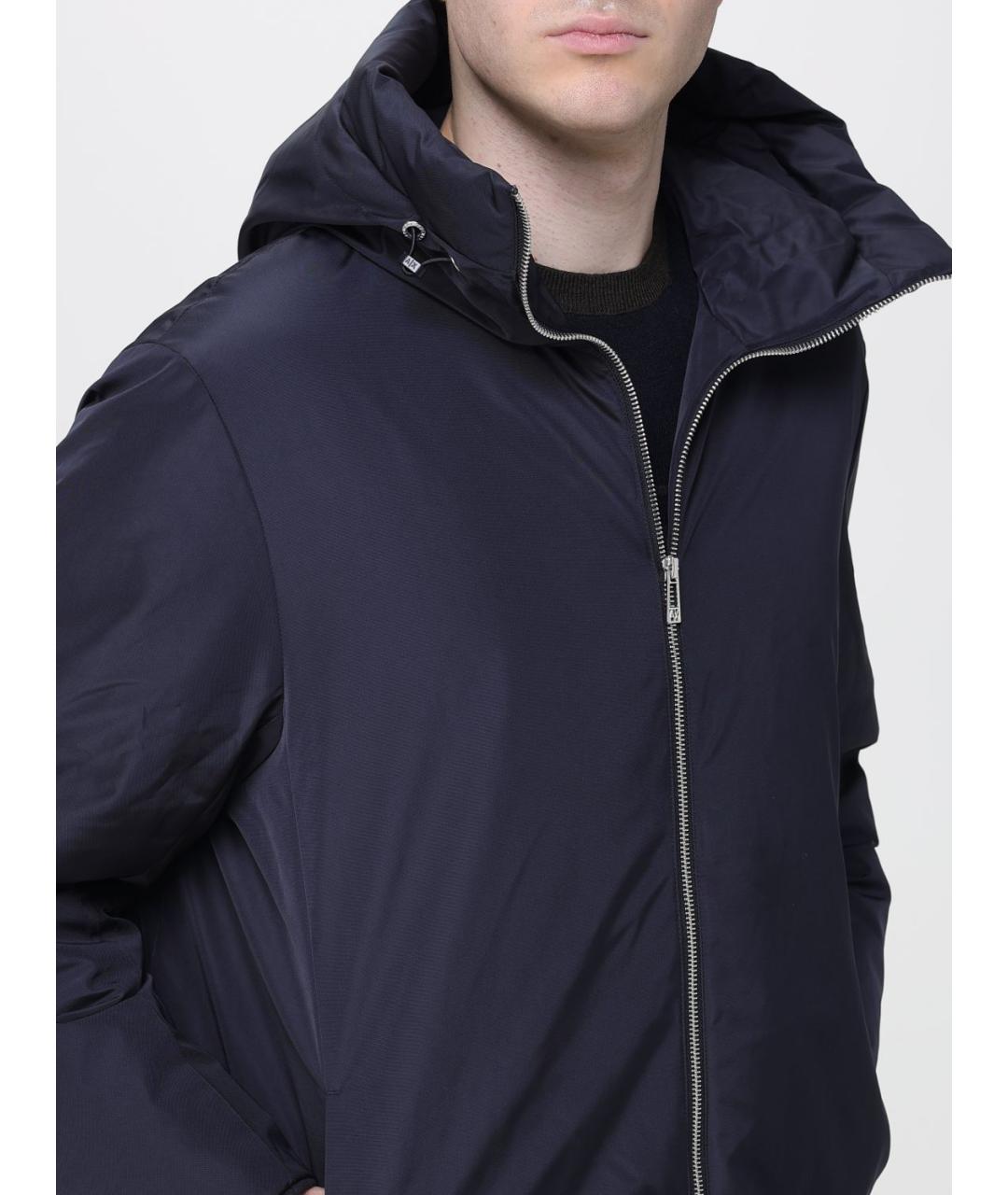ARMANI EXCHANGE Синяя полиэстеровая куртка, фото 4