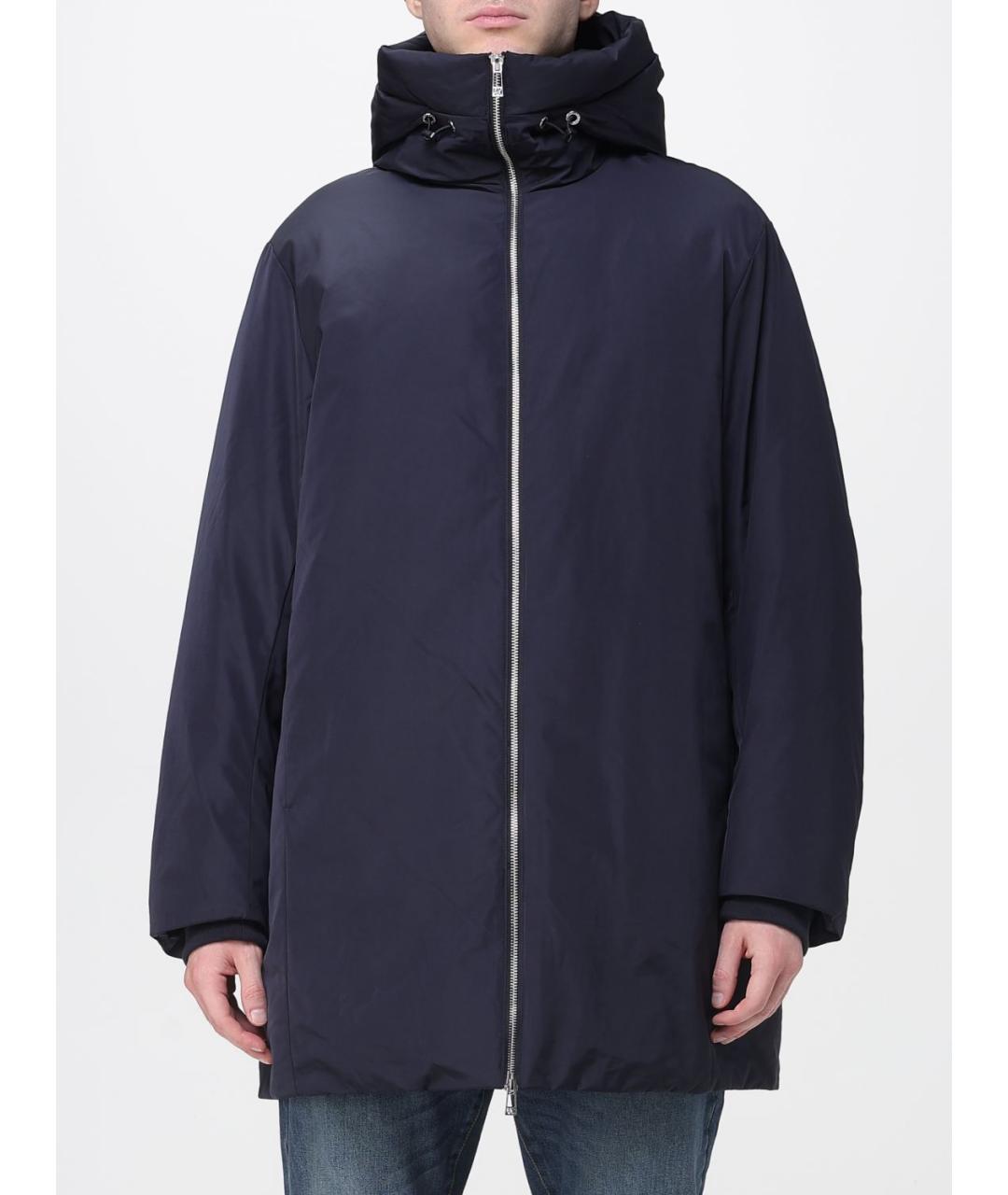 ARMANI EXCHANGE Синяя полиэстеровая куртка, фото 5