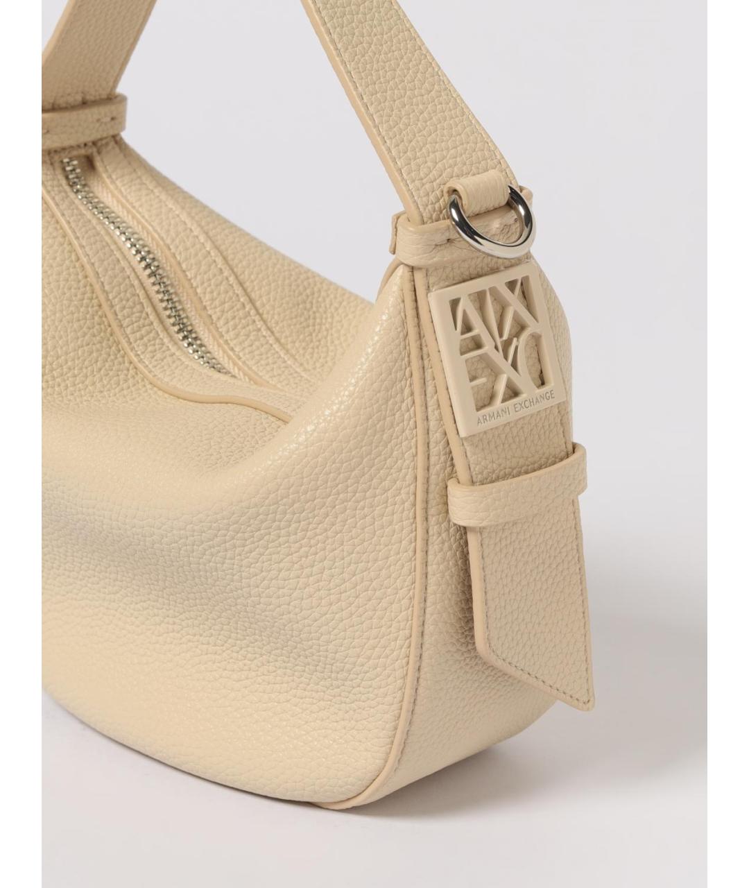 ARMANI EXCHANGE Бежевая сумка через плечо из искусственной кожи, фото 3