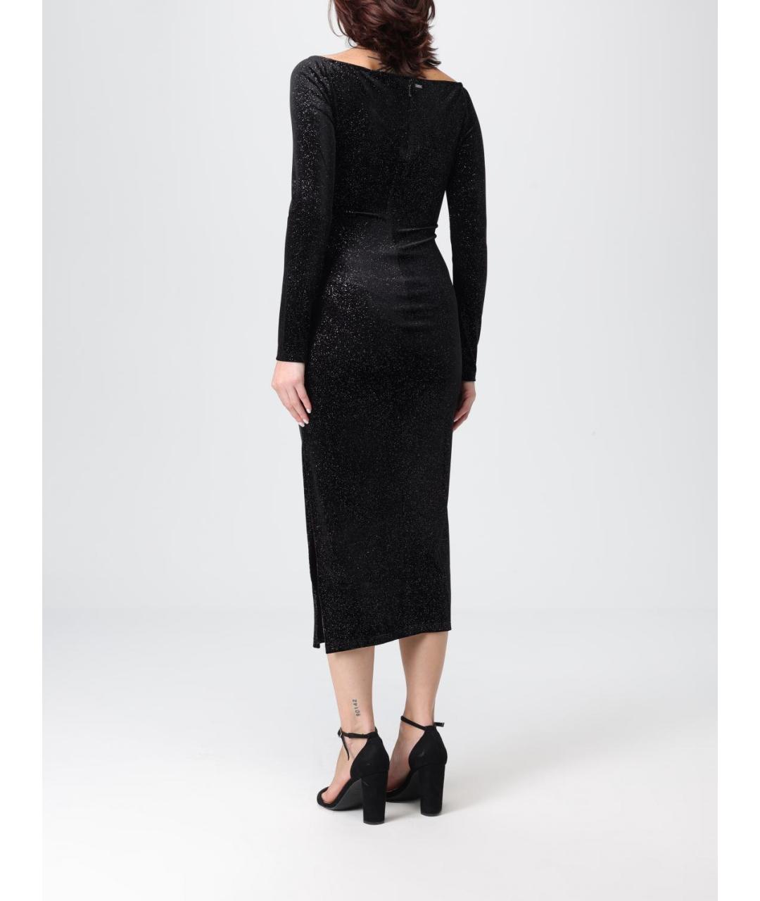 ARMANI EXCHANGE Черное полиэстеровое вечернее платье, фото 2