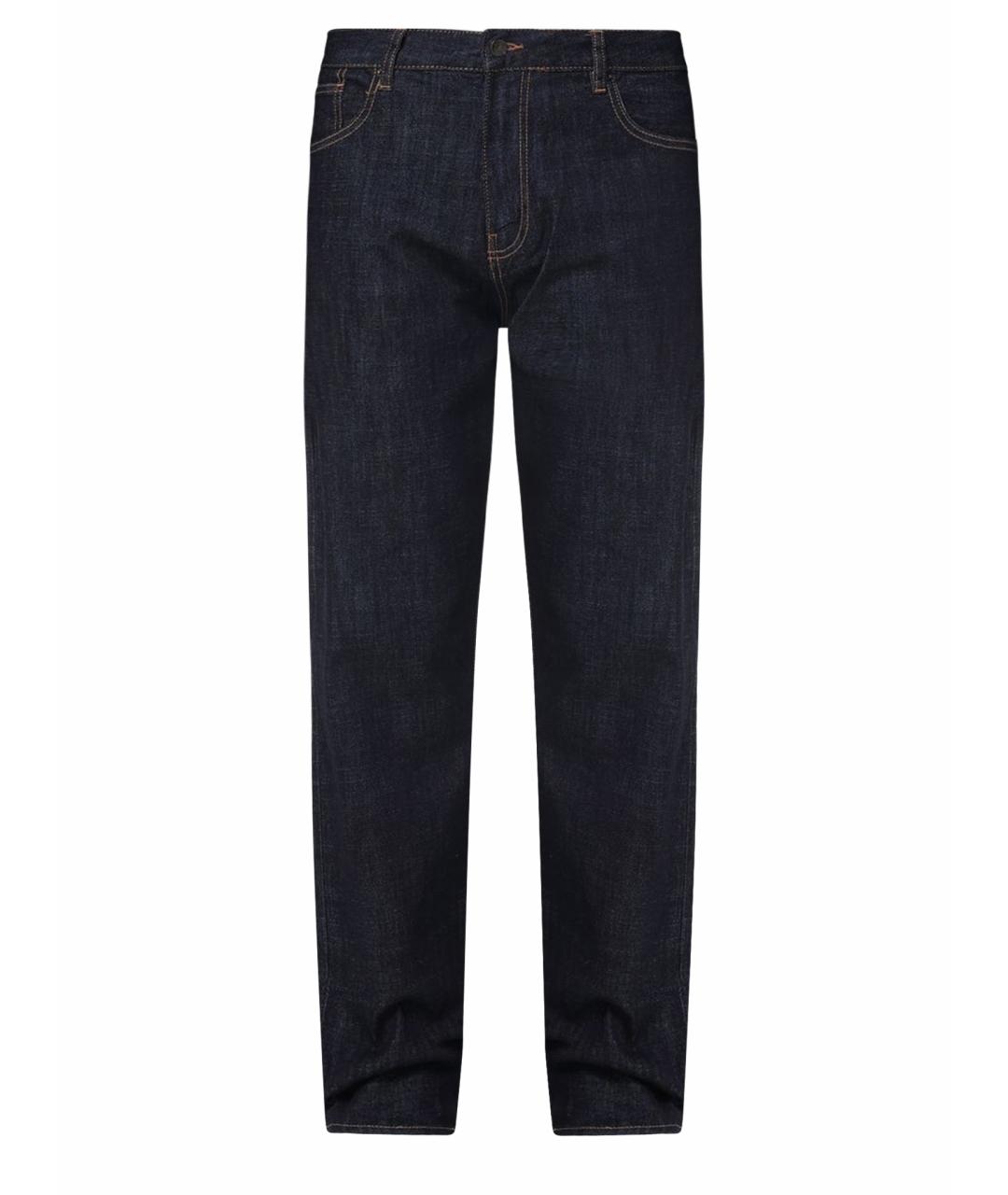 ARMANI EXCHANGE Синие хлопковые прямые джинсы, фото 1