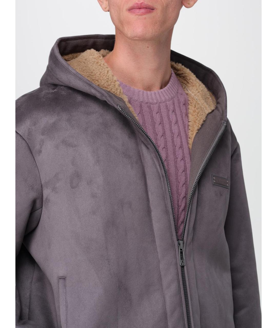 ARMANI EXCHANGE Серая полиэстеровая куртка, фото 4