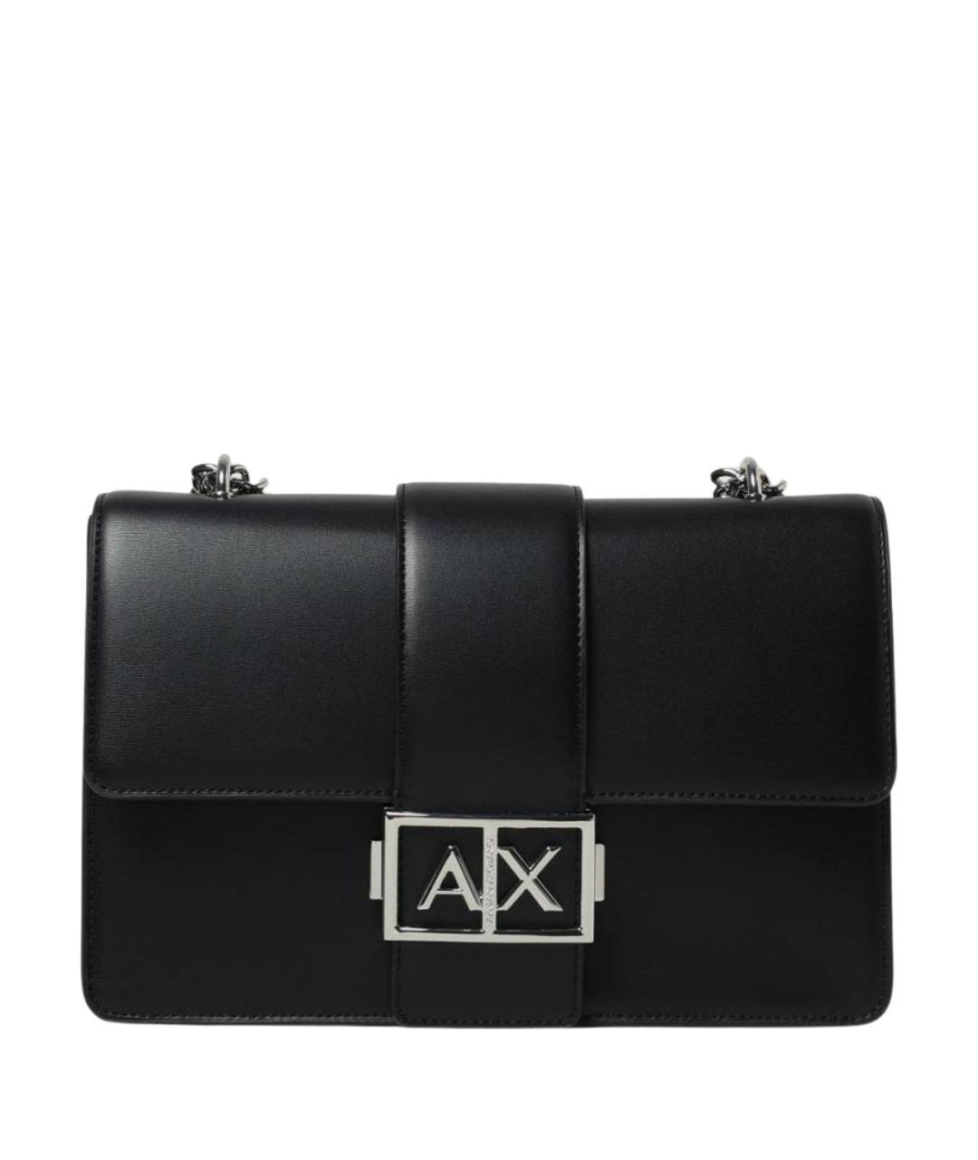 ARMANI EXCHANGE Черная сумка через плечо из искусственной кожи, фото 1