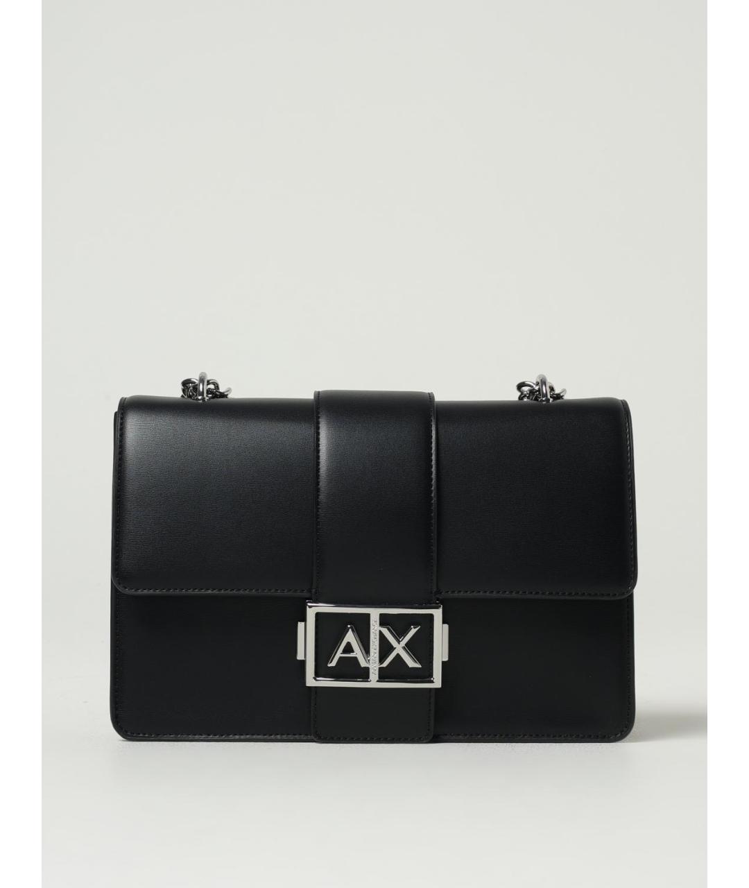 ARMANI EXCHANGE Черная сумка через плечо из искусственной кожи, фото 4