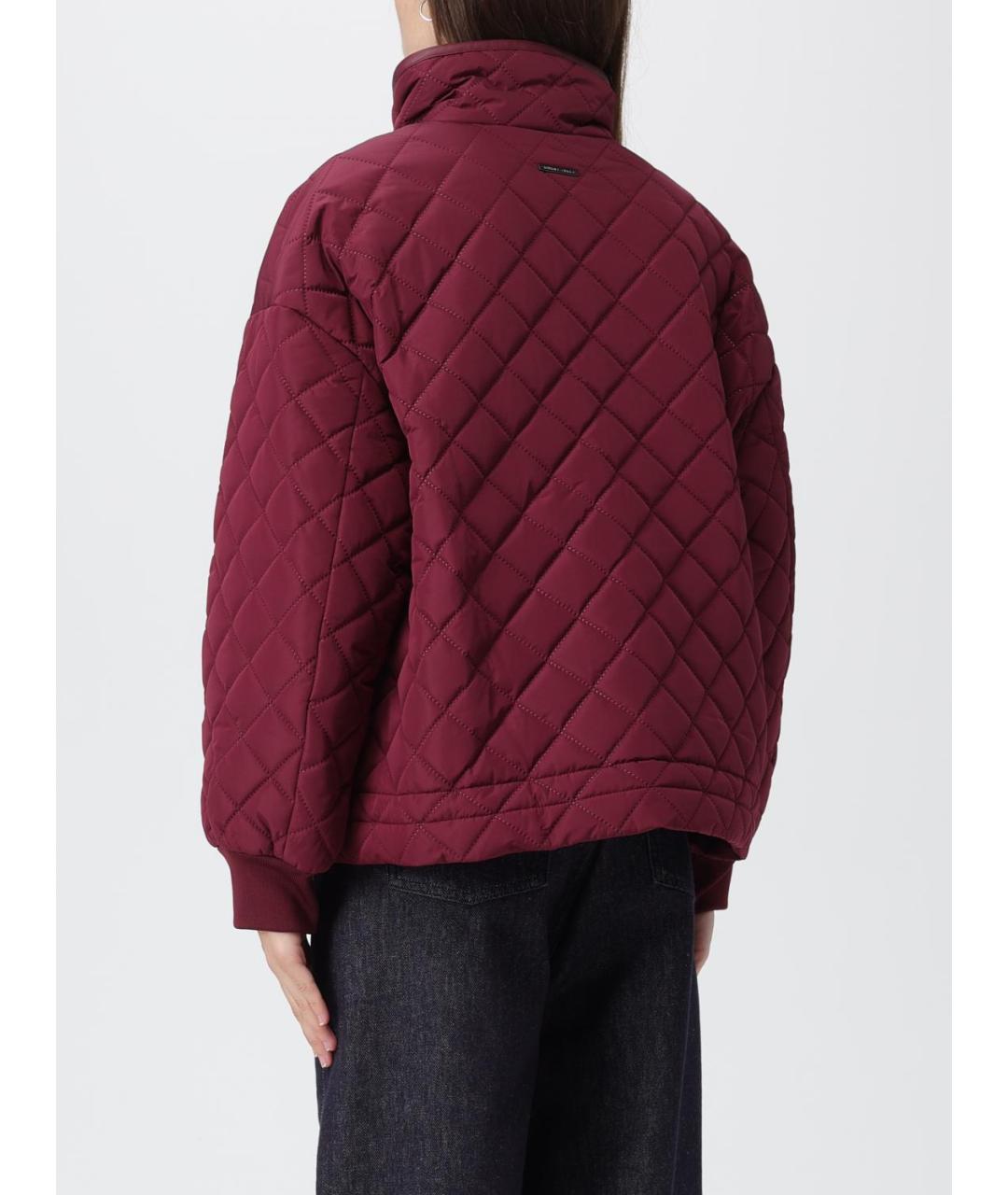 ARMANI EXCHANGE Бордовая полиэстеровая куртка, фото 3