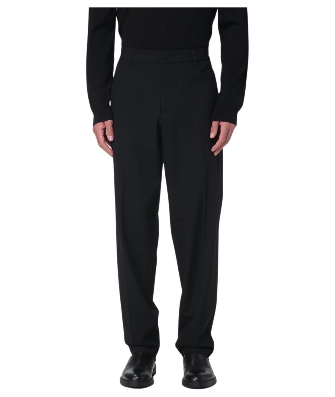 ARMANI EXCHANGE Черные вискозные классические брюки, фото 1