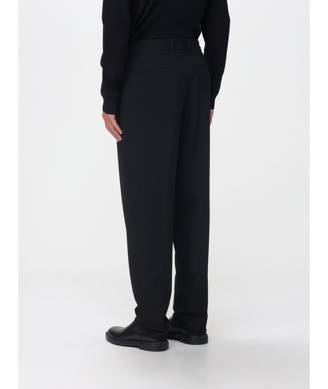 ARMANI EXCHANGE Черные вискозные классические брюки, фото 2