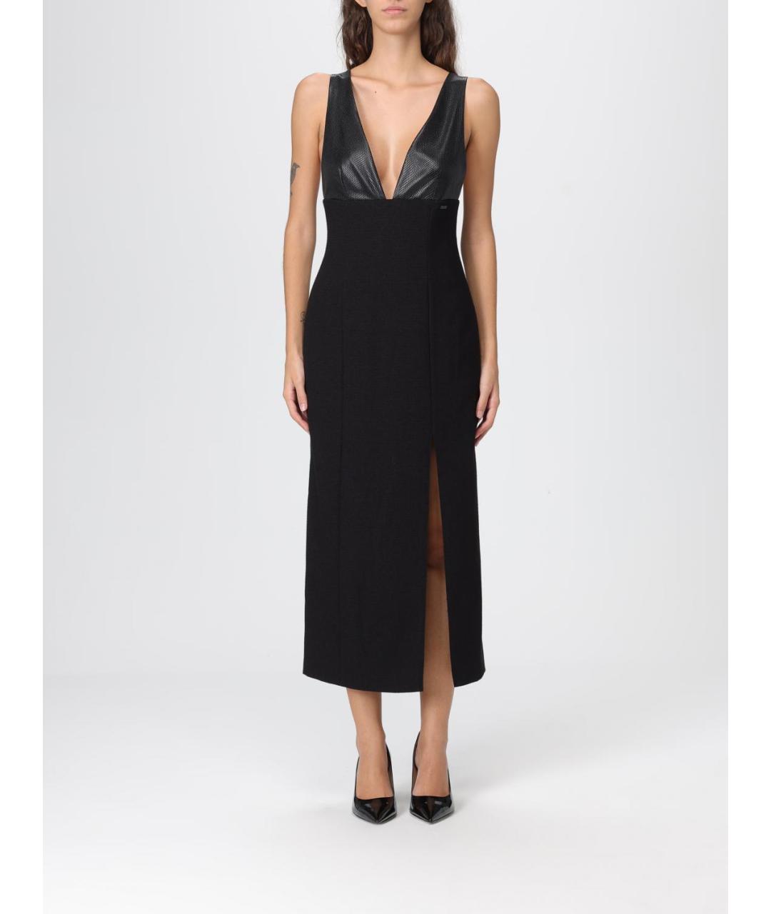 ARMANI EXCHANGE Черное полиэстеровое вечернее платье, фото 4