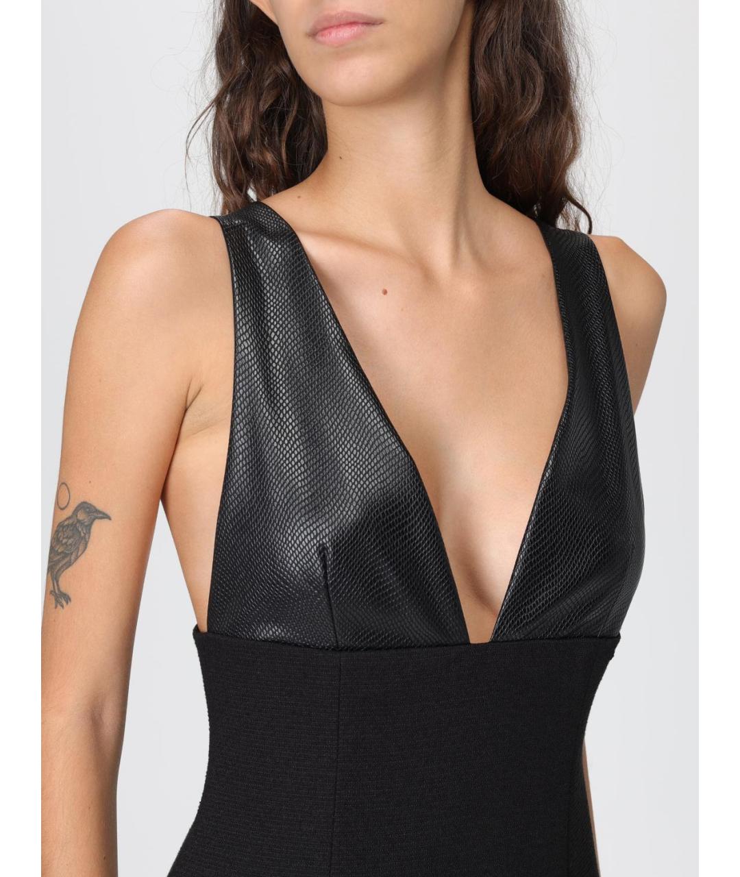 ARMANI EXCHANGE Черное полиэстеровое вечернее платье, фото 3