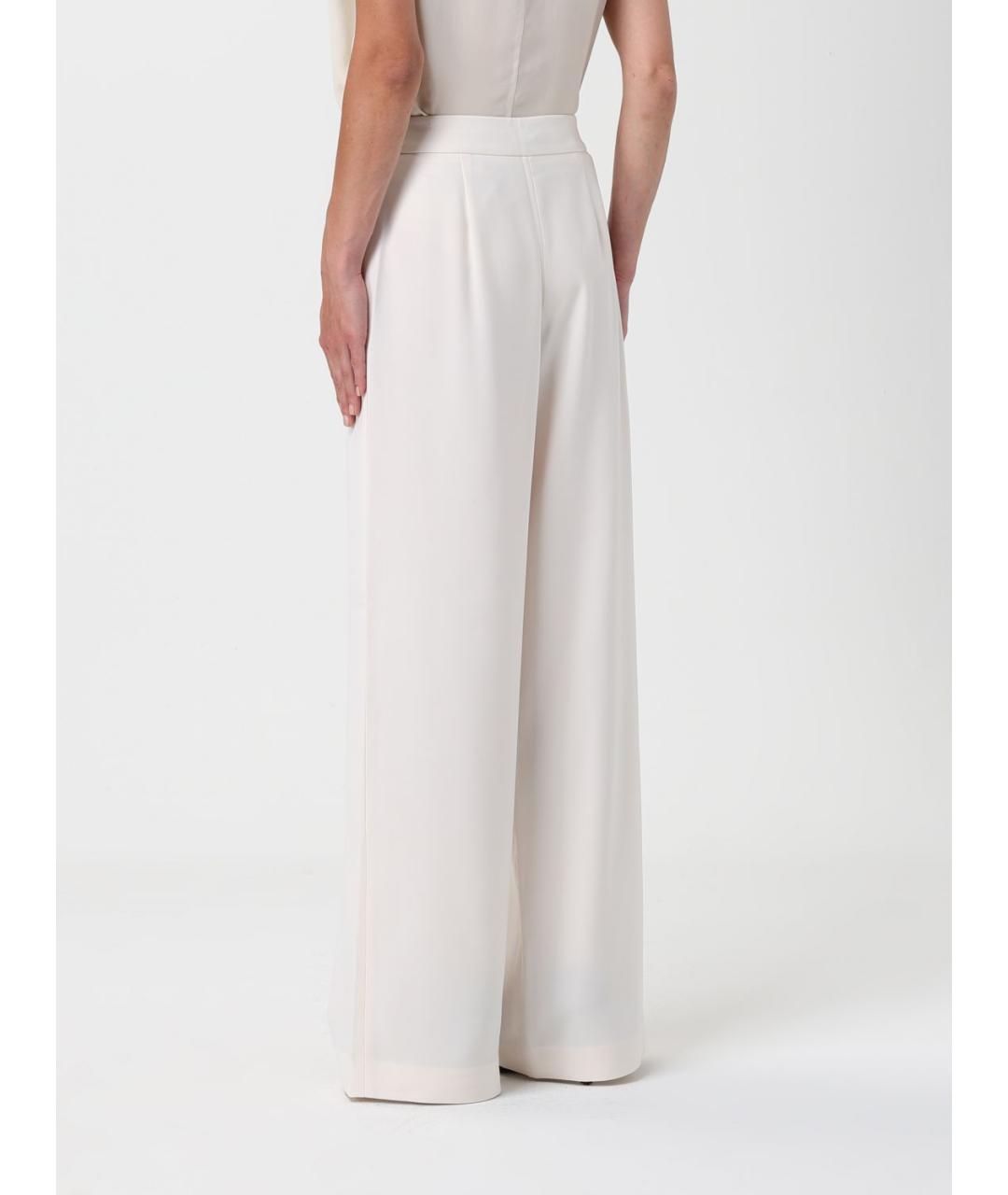 ARMANI EXCHANGE Бежевые полиэстеровые прямые брюки, фото 2