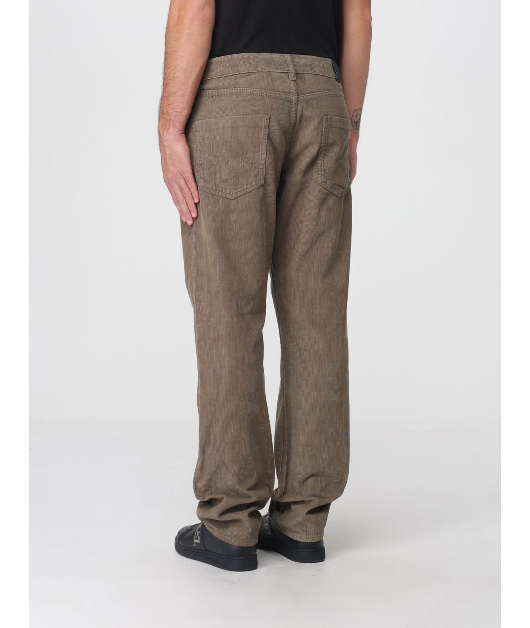 ARMANI EXCHANGE Зеленые хлопковые повседневные брюки, фото 2