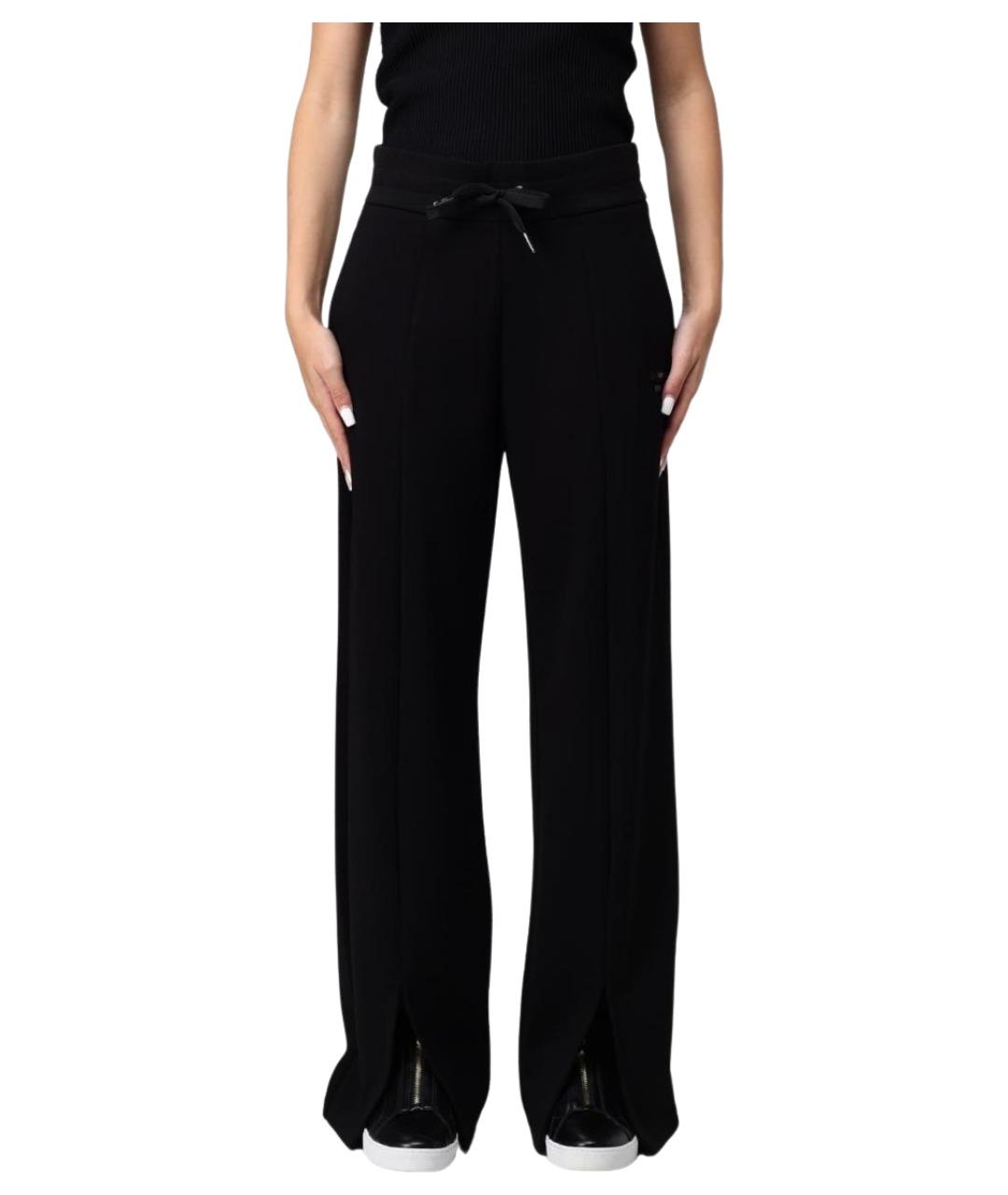 ARMANI EXCHANGE Черные полиамидовые прямые брюки, фото 1