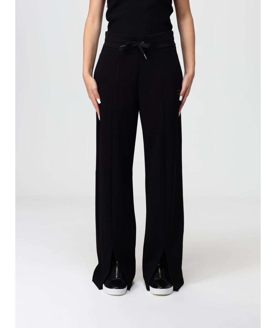 ARMANI EXCHANGE Черные полиамидовые прямые брюки, фото 4