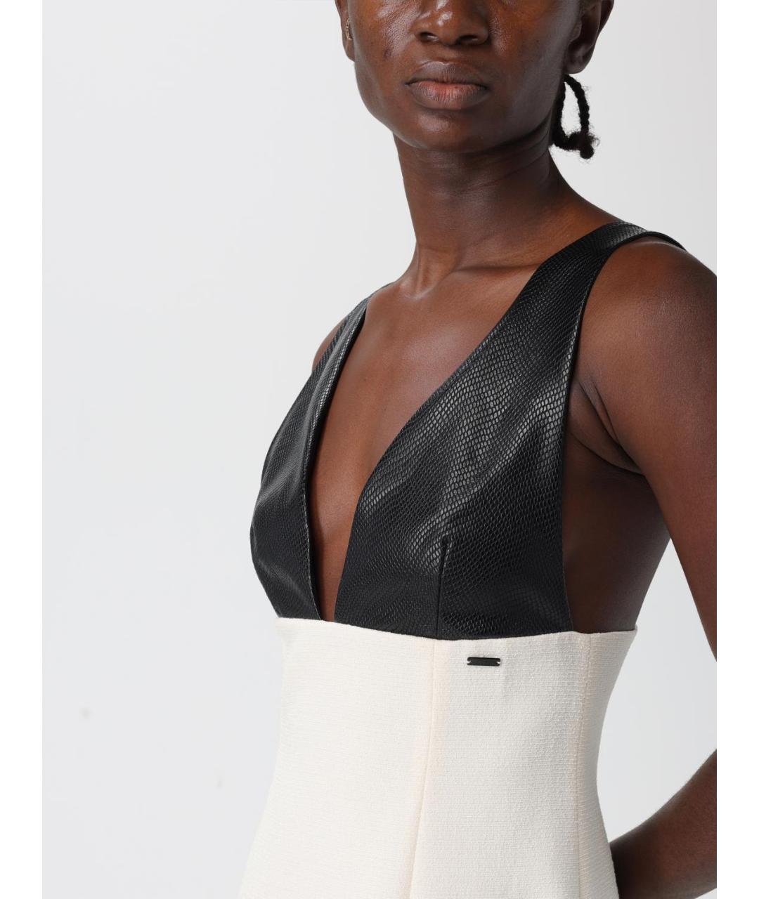 ARMANI EXCHANGE Бежевое полиэстеровое вечернее платье, фото 3