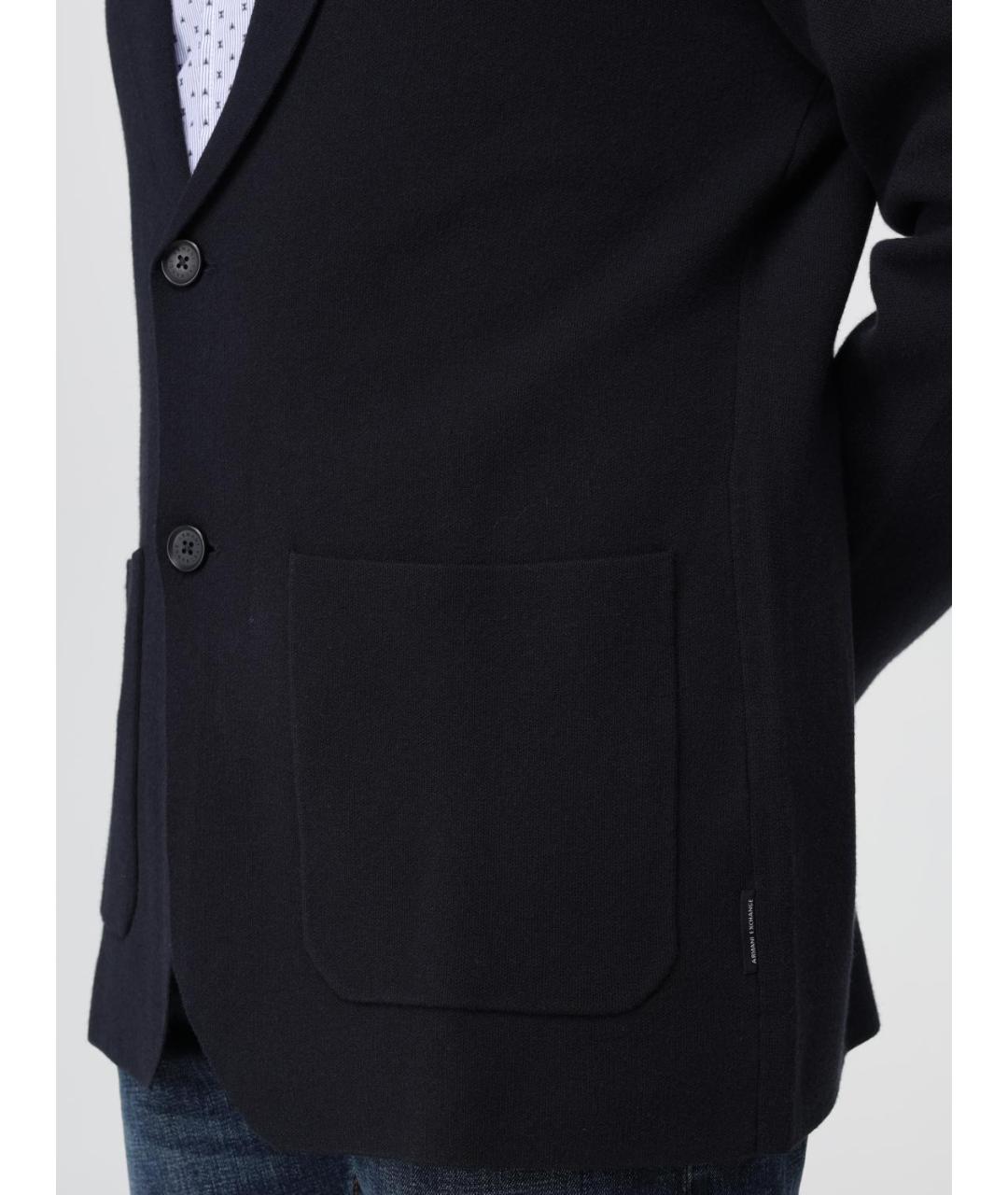 ARMANI EXCHANGE Синий вискозный пиджак, фото 4