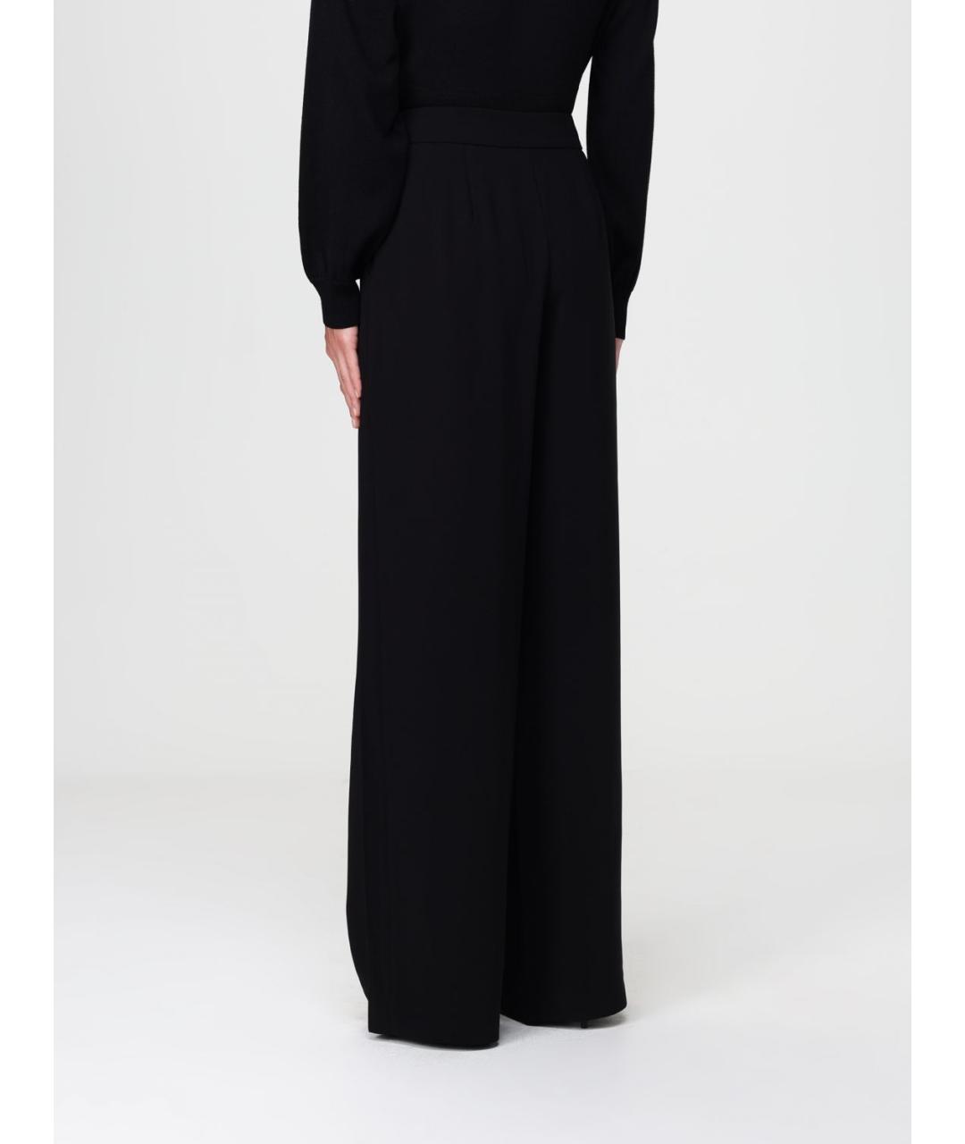 ARMANI EXCHANGE Черные полиэстеровые прямые брюки, фото 2