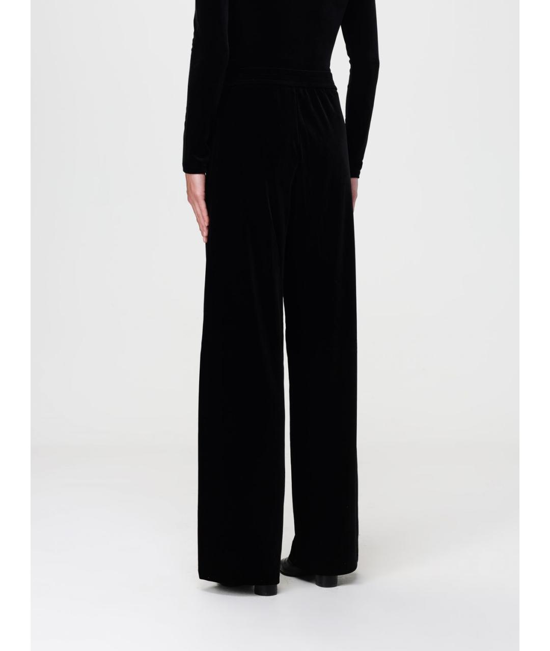 ARMANI EXCHANGE Черные полиэстеровые прямые брюки, фото 2