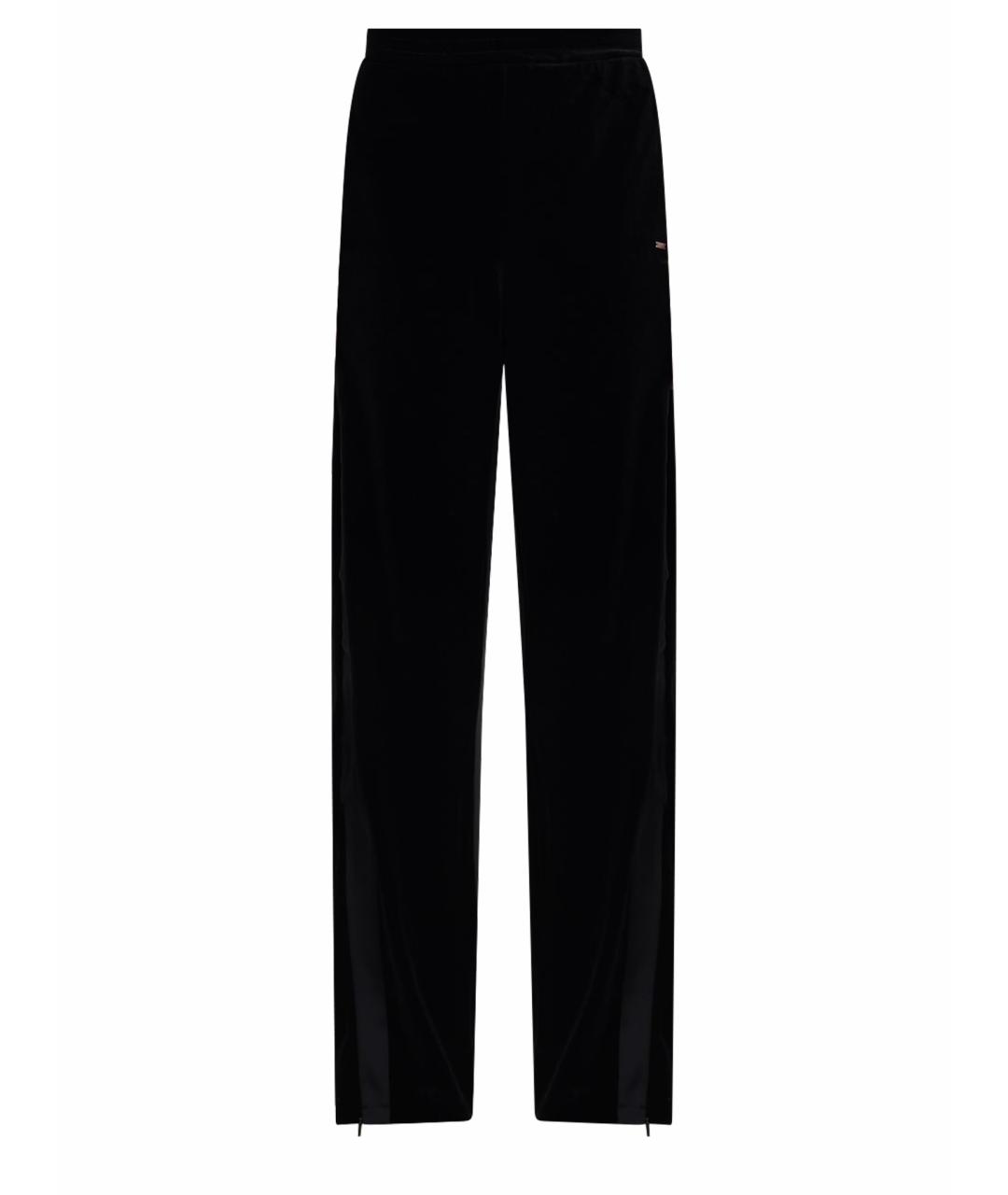 ARMANI EXCHANGE Черные полиэстеровые прямые брюки, фото 1