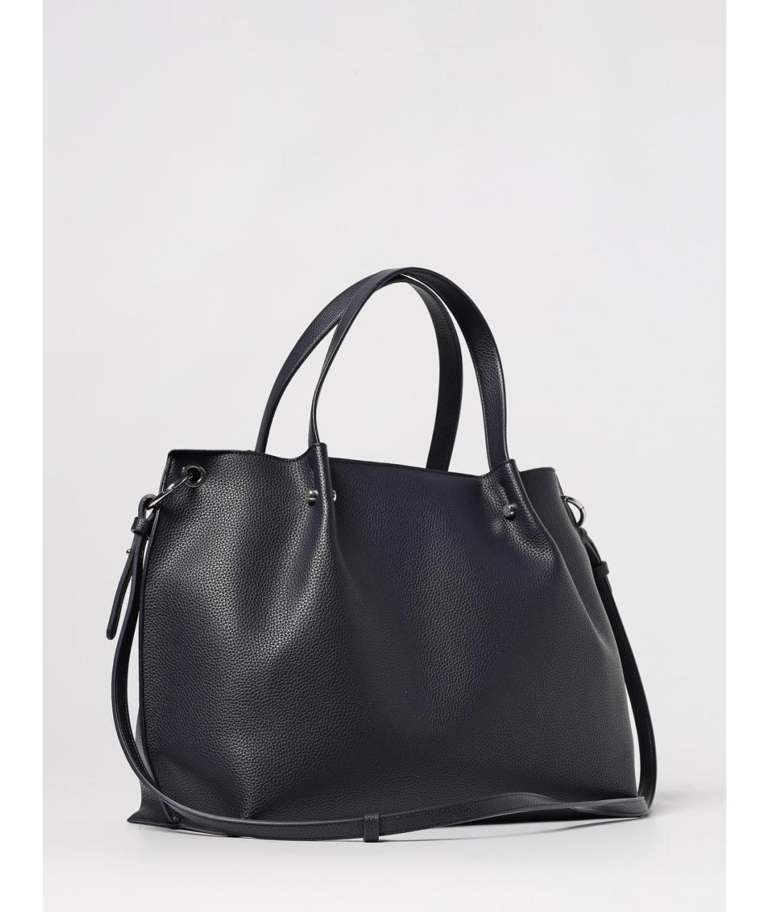 ARMANI EXCHANGE Синяя сумка тоут из искусственной кожи, фото 2