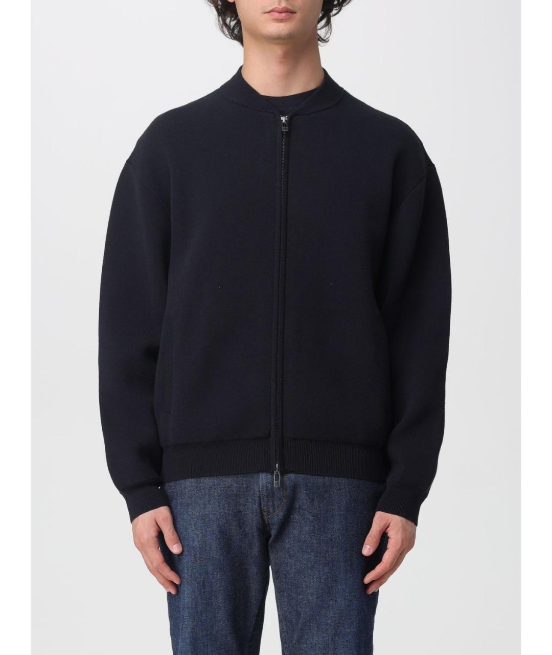 ARMANI EXCHANGE Темно-синий вискозный кардиган, фото 5