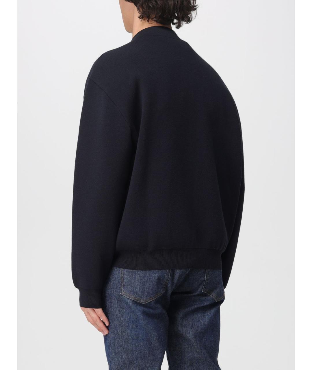 ARMANI EXCHANGE Темно-синий вискозный кардиган, фото 2