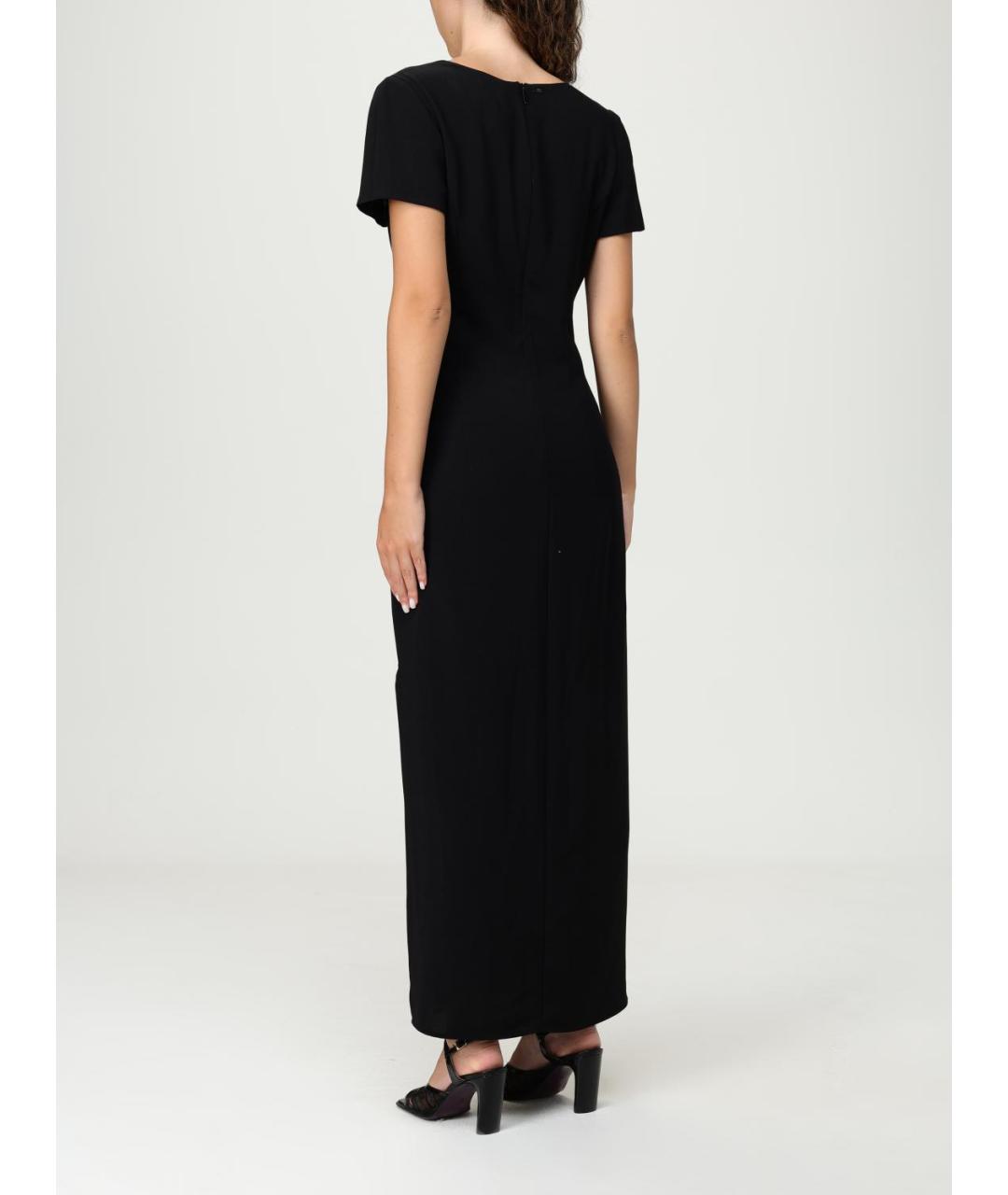 ARMANI EXCHANGE Черное полиэстеровое повседневное платье, фото 2