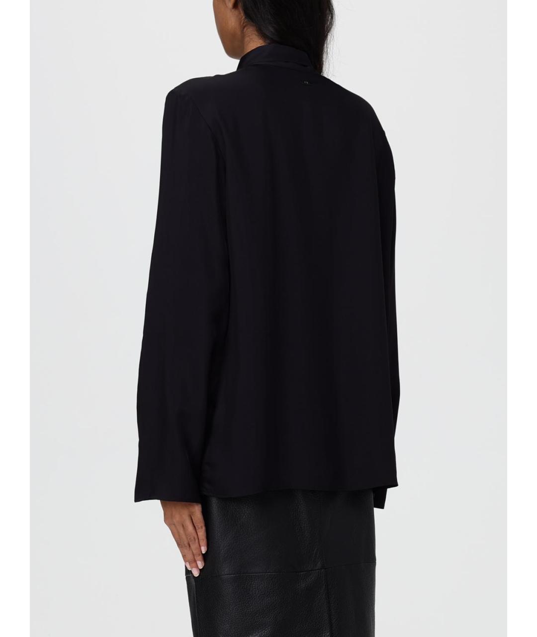 ARMANI EXCHANGE Черная вискозная блузы, фото 2