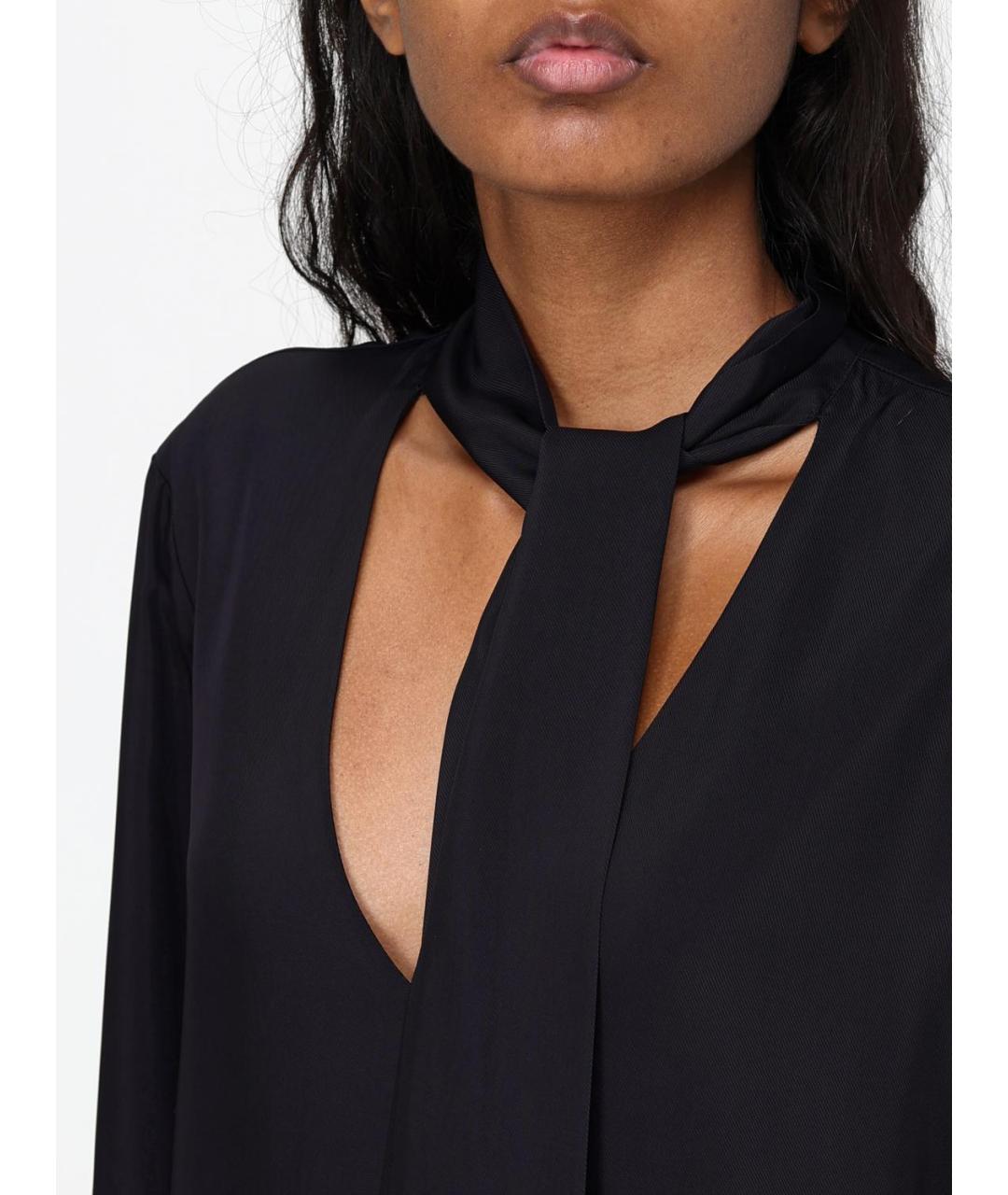 ARMANI EXCHANGE Черная вискозная блузы, фото 3