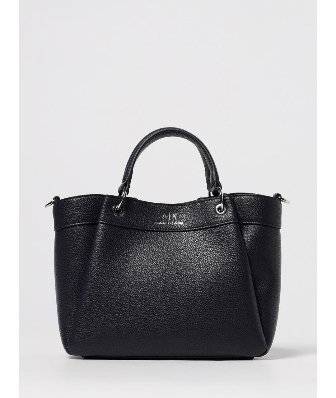 ARMANI EXCHANGE Синяя сумка тоут из искусственной кожи, фото 4