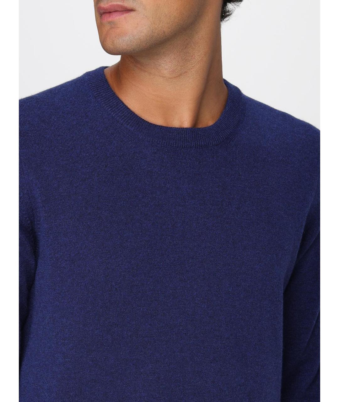 BRUNELLO CUCINELLI Синий кашемировый джемпер / свитер, фото 5