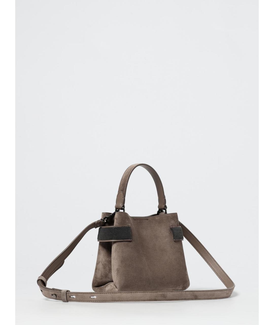 BRUNELLO CUCINELLI Мульти замшевая сумка через плечо, фото 3