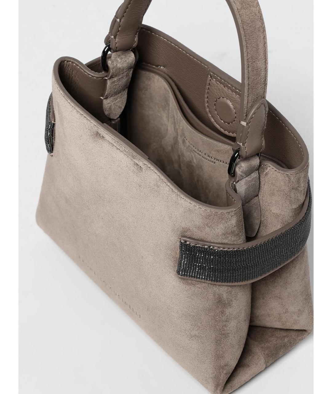 BRUNELLO CUCINELLI Мульти замшевая сумка через плечо, фото 5