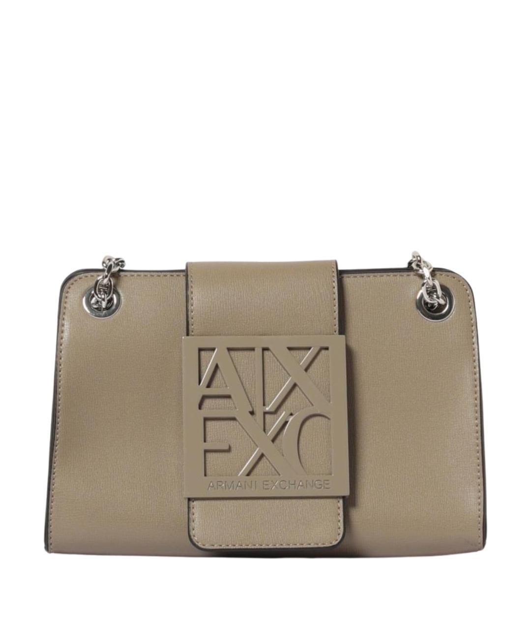 ARMANI EXCHANGE Серая сумка через плечо из искусственной кожи, фото 1