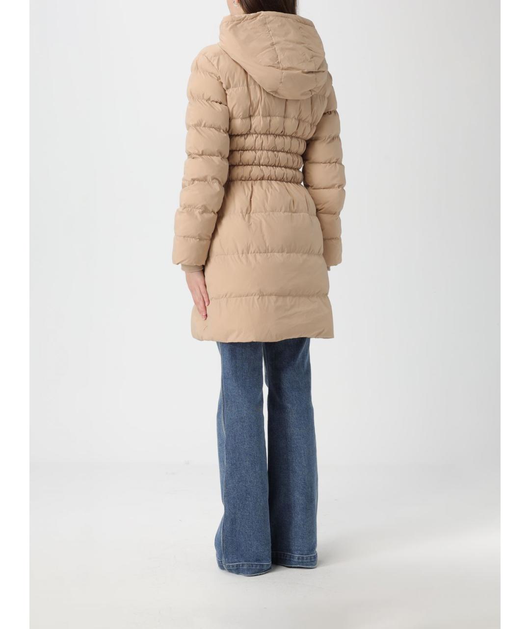 ARMANI EXCHANGE Бежевый полиамидовый пуховик, фото 3