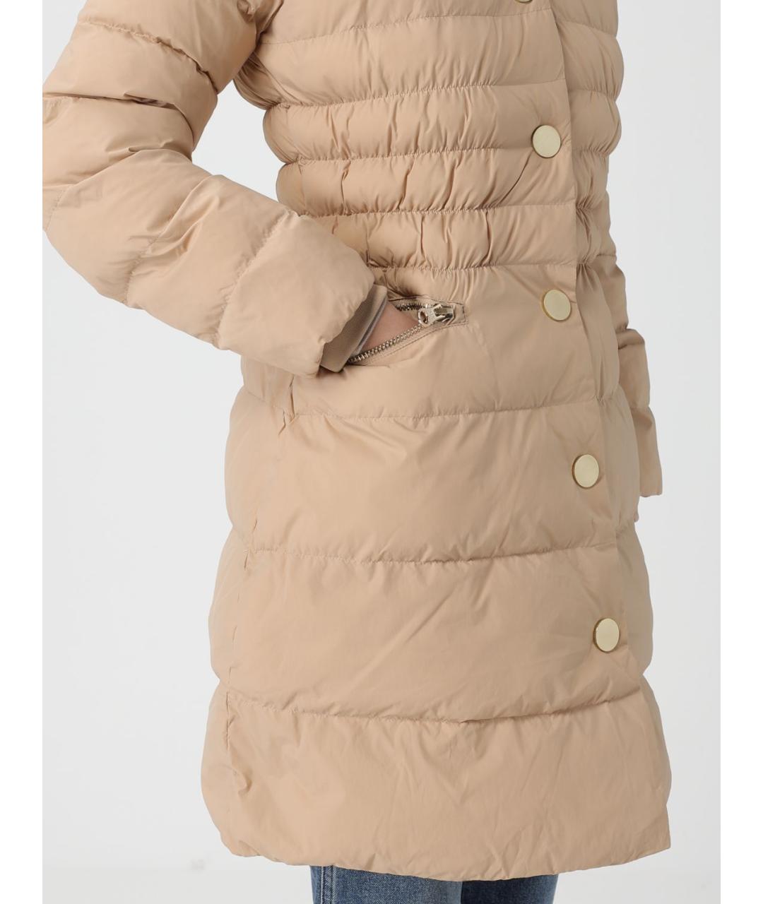 ARMANI EXCHANGE Бежевый полиамидовый пуховик, фото 5