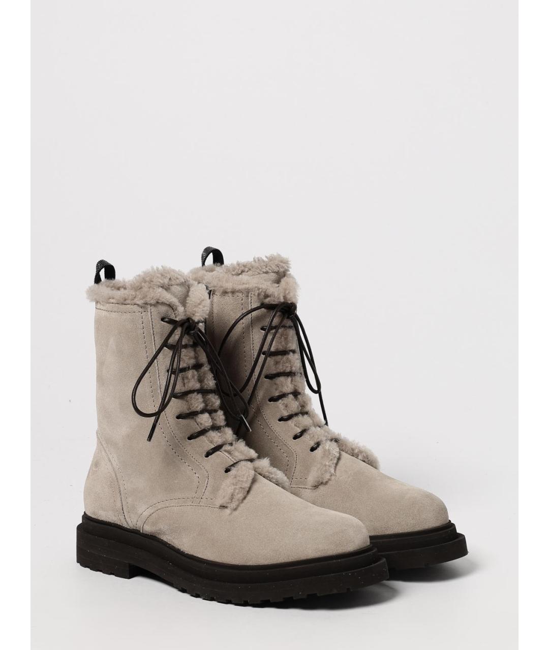 BRUNELLO CUCINELLI Мульти замшевые ботинки, фото 2