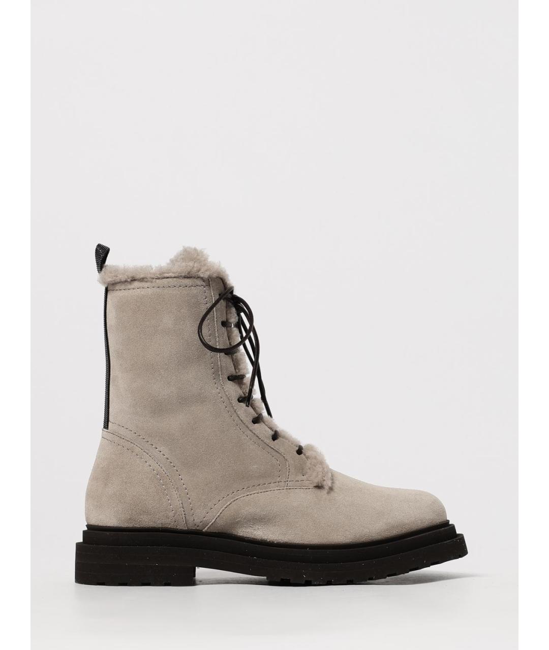 BRUNELLO CUCINELLI Мульти замшевые ботинки, фото 5