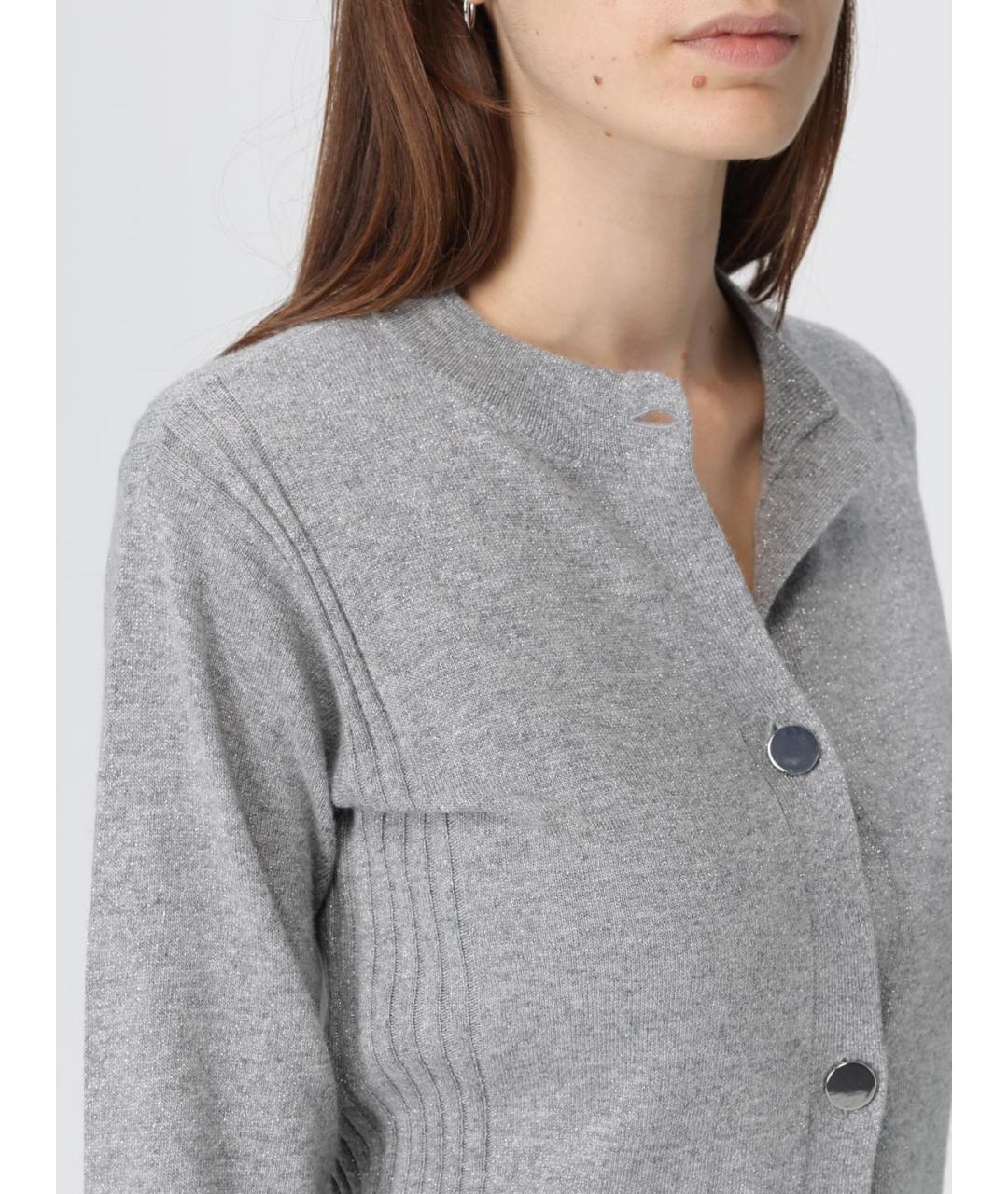 ARMANI EXCHANGE Серый шерстяной кардиган, фото 3