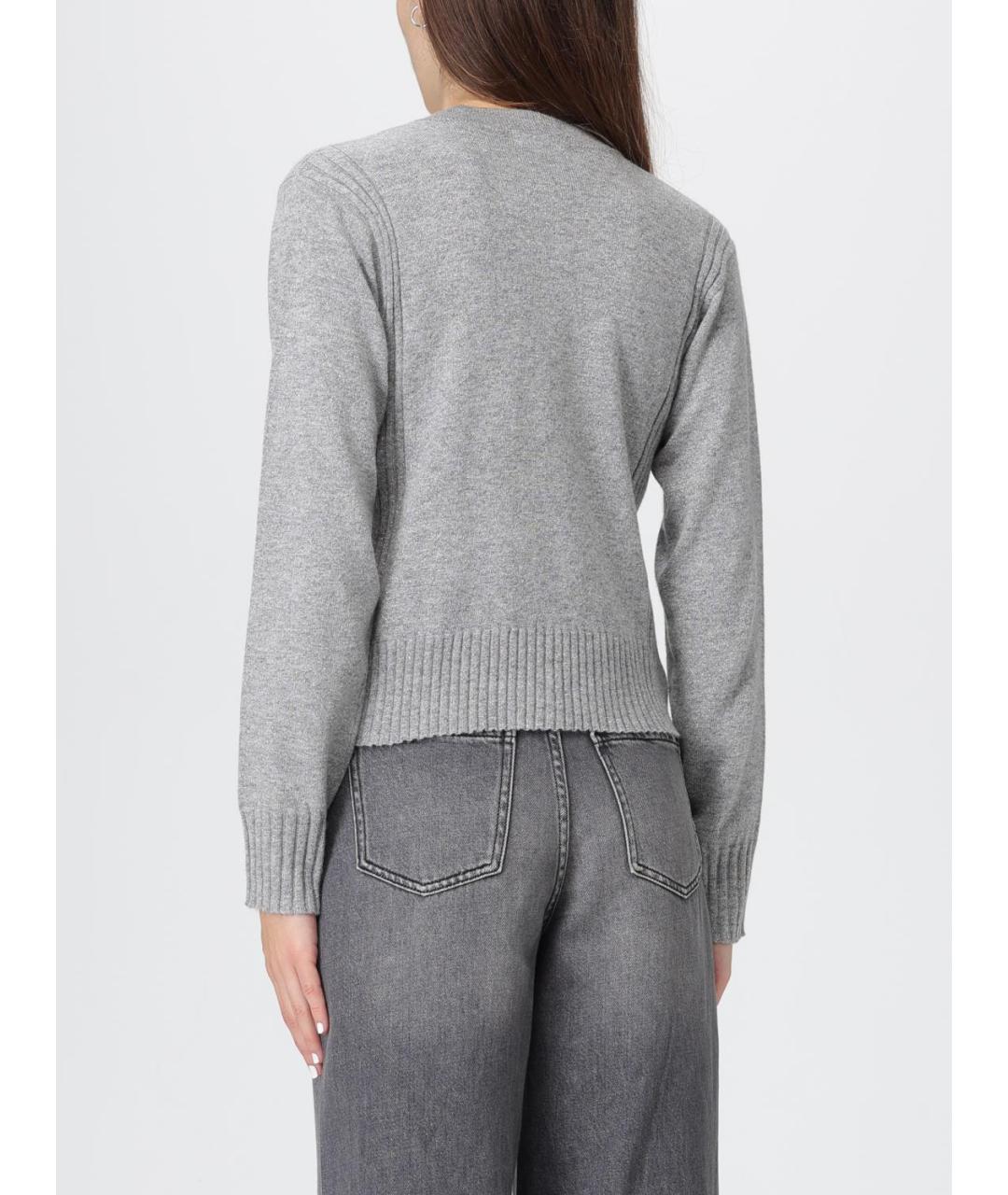 ARMANI EXCHANGE Серый шерстяной кардиган, фото 2