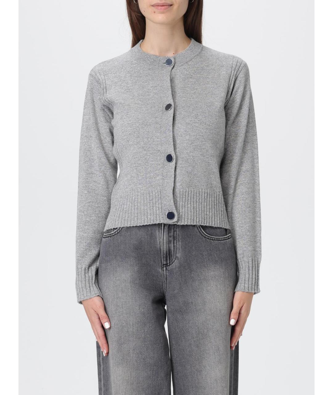 ARMANI EXCHANGE Серый шерстяной кардиган, фото 4