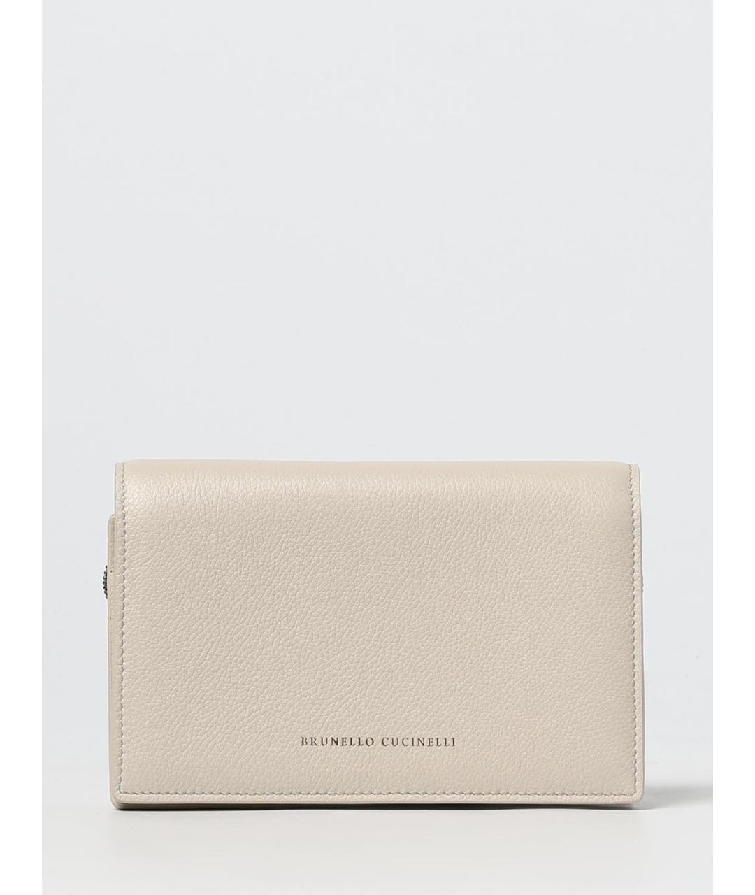 BRUNELLO CUCINELLI Бежевый кошелек, фото 6