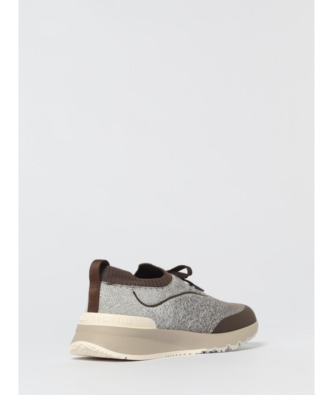 BRUNELLO CUCINELLI Мульти текстильные низкие кроссовки / кеды, фото 3