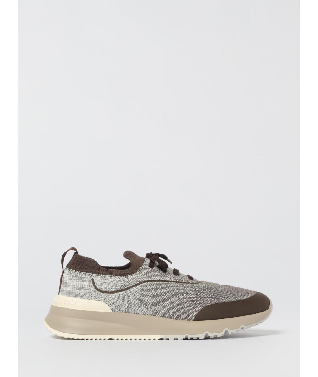 BRUNELLO CUCINELLI Мульти текстильные низкие кроссовки / кеды, фото 5