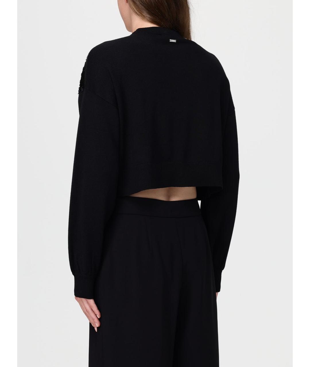 ARMANI EXCHANGE Черный полиэстеровый джемпер / свитер, фото 2