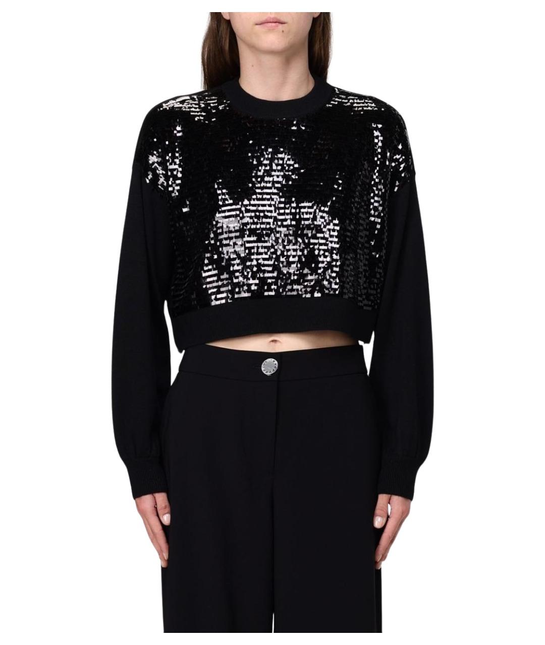 ARMANI EXCHANGE Черный полиэстеровый джемпер / свитер, фото 1