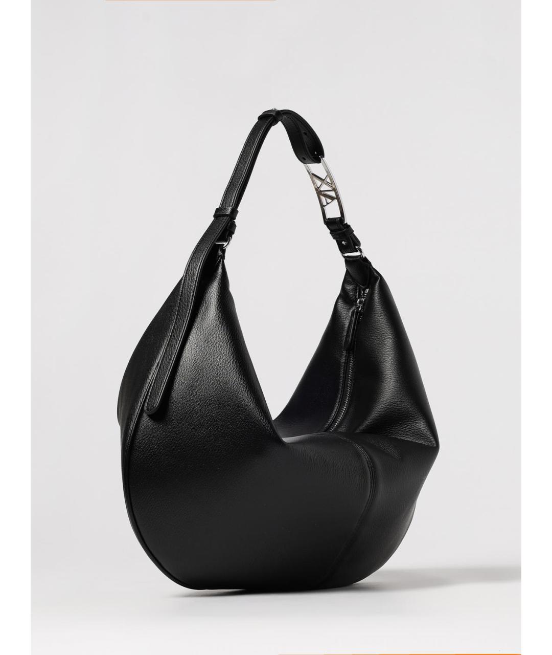 ARMANI EXCHANGE Черная сумка через плечо из искусственной кожи, фото 2