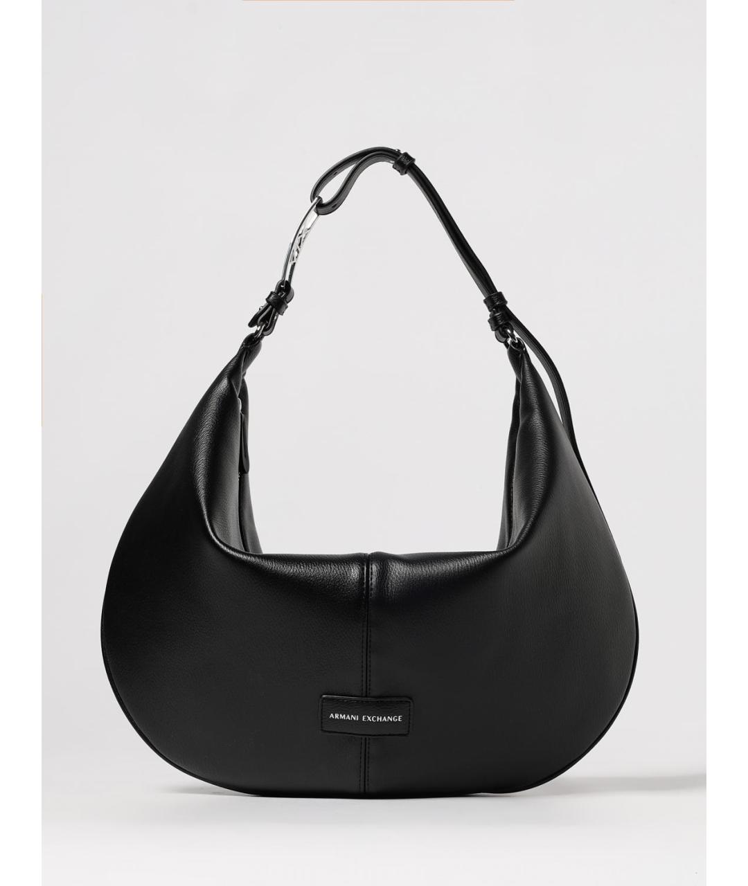 ARMANI EXCHANGE Черная сумка через плечо из искусственной кожи, фото 4