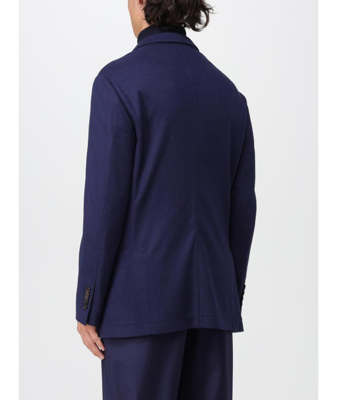 BRUNELLO CUCINELLI Синий кашемировый пиджак, фото 4
