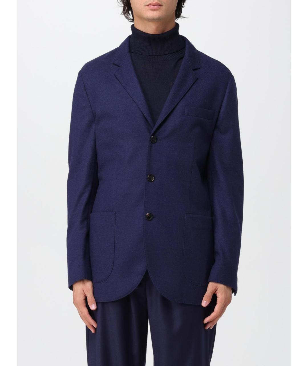 BRUNELLO CUCINELLI Синий кашемировый пиджак, фото 2