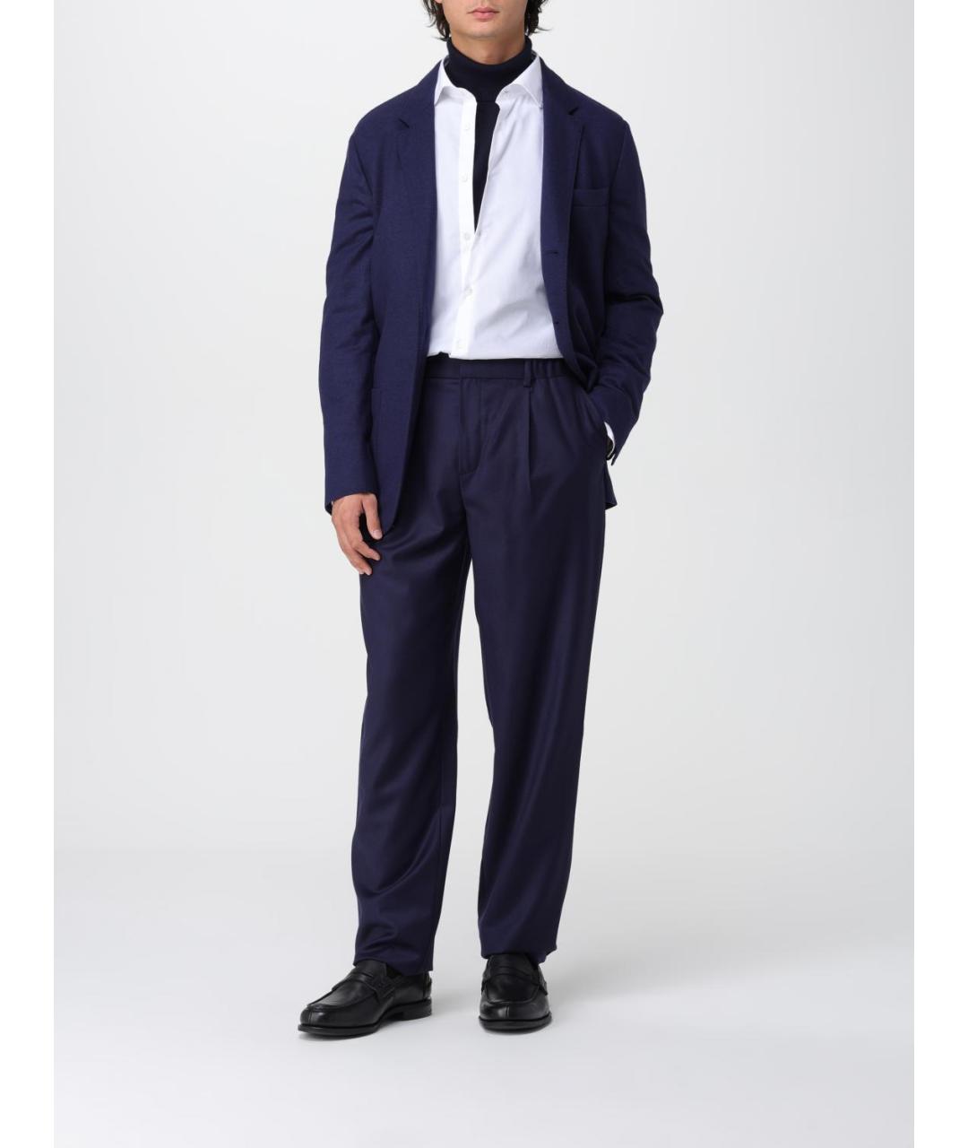 BRUNELLO CUCINELLI Синий кашемировый пиджак, фото 3